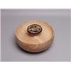 1920's Wood & Metal Grilled Hollowed Nut Bowl