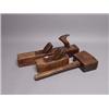 Two Antique J. Rolls Wood Panes and A Wood Mallet