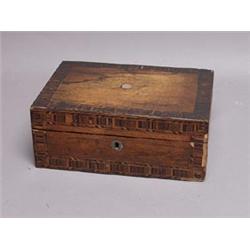 Early Victorian Inlaid Wood Box