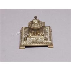 Sterling Hand Mirror & Wooden Bowl With Sterling Base