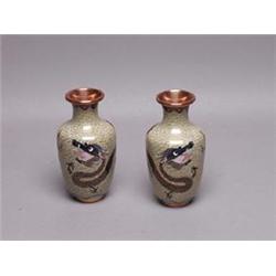 Pair of Cloissone Vases