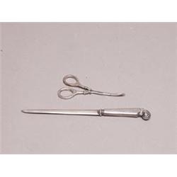Sterling Letter Opnener & Scissors