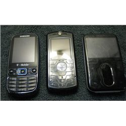 2 Misc. Cell Phones, and 1 Media Player,