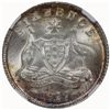 Image 1 : Australia 1927 Sixpence - NGC MS66