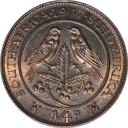 South Africa 1947 9 Coin Proof Set (Mintage 2,600) - ex Remick