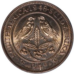 South Africa 1948 9 Coin Proof Set (Mintage 1120) - ex Remick