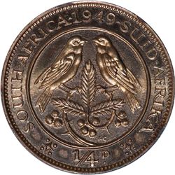 South Africa 1949 9 Coin Proof Set (Mintage 800) - ex Remick