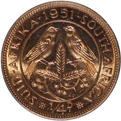 South Africa 1951 9 Coin Proof Set (Mintage 2,000) - ex Remick