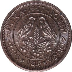 South Africa 1957 11 Coin Proof Set (Mintage 380) - ex Remick