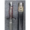 Image 1 : BRITISH M1907 BAYONET WITH LEATHER & BRASS SCABBARD