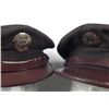 Image 2 : TWO WWII US AAF WOOL VISOR HATS WITH INSIGNIA