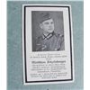 Image 1 : ORIG NAZI  WWII FUNERAL CARD WITH WEHRMACHT OFFICER PIC