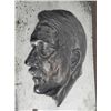 Image 2 : NAZI BUST PLACK OF HITLER-ORIGINAL-MOUNTED ON STEEL