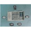 Image 2 : 5 WWII GERMAN METAL INSIGNIA AND 1000MARK NOTE