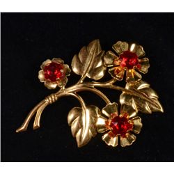 Vintage Unsigned Rhinestone Pin/Brooch Circa 1960's