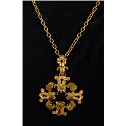 EXTREMELY RARE CASTLECLIFF  Aztec Inspired Necklace by LARRY VRBA!