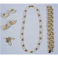 IVORY MONET, NAPIER & LISNER GOLD TONED LOT