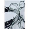 Image 3 : MULTI STRAND NECKLACE WITH TIE BACK. APPROAXIMATLEY 9 1/2" IN LENGTH BUT CAN BE