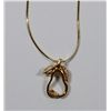 Image 2 : 14kt Necklace with Pear Charm