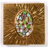 Image 1 : Vintage Compact with Multi Colored Rhinestones