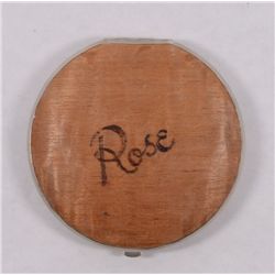 Vintage Compact made of wood