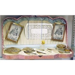 Vintage 1940's Lana Turner Dresser Set, Complete in Box, Near Mint condition