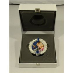 Swarovski Blue Flower Picture Frame, Mint in Box with certificate