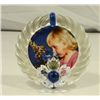 Image 2 : Swarovski Blue Flower Picture Frame, Mint in Box with certificate