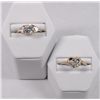 Image 1 : 2- 10kt YELLOW GOLD LADIES RINGS witH CZ's
