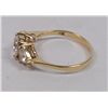 Image 3 : 2- 10kt YELLOW GOLD LADIES RINGS witH CZ's