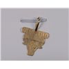 Image 2 : 14K YELLOW GOLD CHICAGO BULLS PENDANT 3/4" X 3/4" .6 dwt