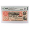 Image 1 : 18-- $5 STATE BANK OF MICHIGAN (2/3 NOTE) PMG 64 EPQ