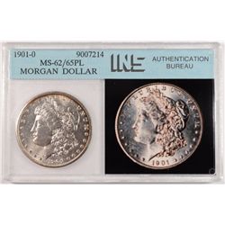 1901-O MORGAN SILVER DOLLAR, INS MS-62/65 PL  NICE!