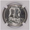 Image 2 : 1956 Franklin Half Dollar NGC MS64
