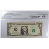 Image 1 : 1988a $1 Federal Reserve Note (Mint Error-Off Center) CGA 45