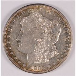 1883-S MORGAN SILVER DOLLAR, AU-53  NICE