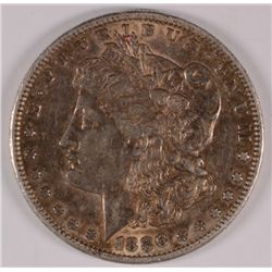 1886-S MORGAN SILVER DOLLAR, AU-53  SCARCE