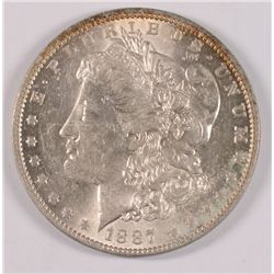 1887-O MORGAN SILVER DOLLAR, MS-62 WHITE