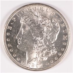 1897-S MORGAN SILVER DOLLAR, MS-64+  WHITE!