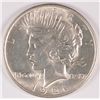 Image 1 : 1921 PEACE SILVER DOLLAR, MS-63+  WHITE!