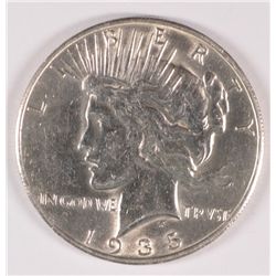 1935-S PEACE SILVER DOLLAR.MS-62 CLEANED