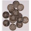Image 1 : ( 14 ) CANADIAN  5 CENT COINS: 1900, 1904, 1905, 2 06, 2 07, 2 09, 10, 2 11