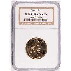 2002-S SACAGAWEA DOLLAR, NGC PROOF-70 ULTRA CAMEO