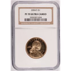 2004-S SACAGAWEA DOLLAR, NGC PROOF-70 ULTRA CAMEO