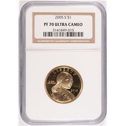 2005-S SACAGAWEA DOLLAR, NGC PROOF-70 ULTRA CAMEO