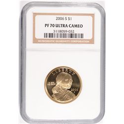 2006-S SACAGAWEA DOLLAR, NGC PROOF-70 ULTRA CAMEO