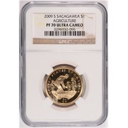 2009-S SACAGAWEA DOLLAR ( AGRICULTURE )  NGC PROOF-70 ULTRA CAMEO
