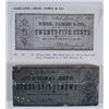 Image 1 : RARE! TEXAS CONFEDERATE PRINTING BLOCK THAT PRODUCED AN 1862 TWENTY FIVE CENT