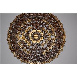 THAILAND-TEAK WOOD-WALL ART-CIRCULAR