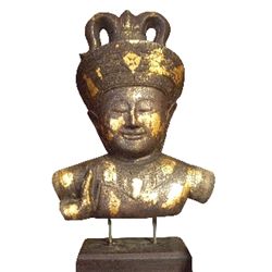 THAILAND-TEAK WOOD- BUDDHA STATUE